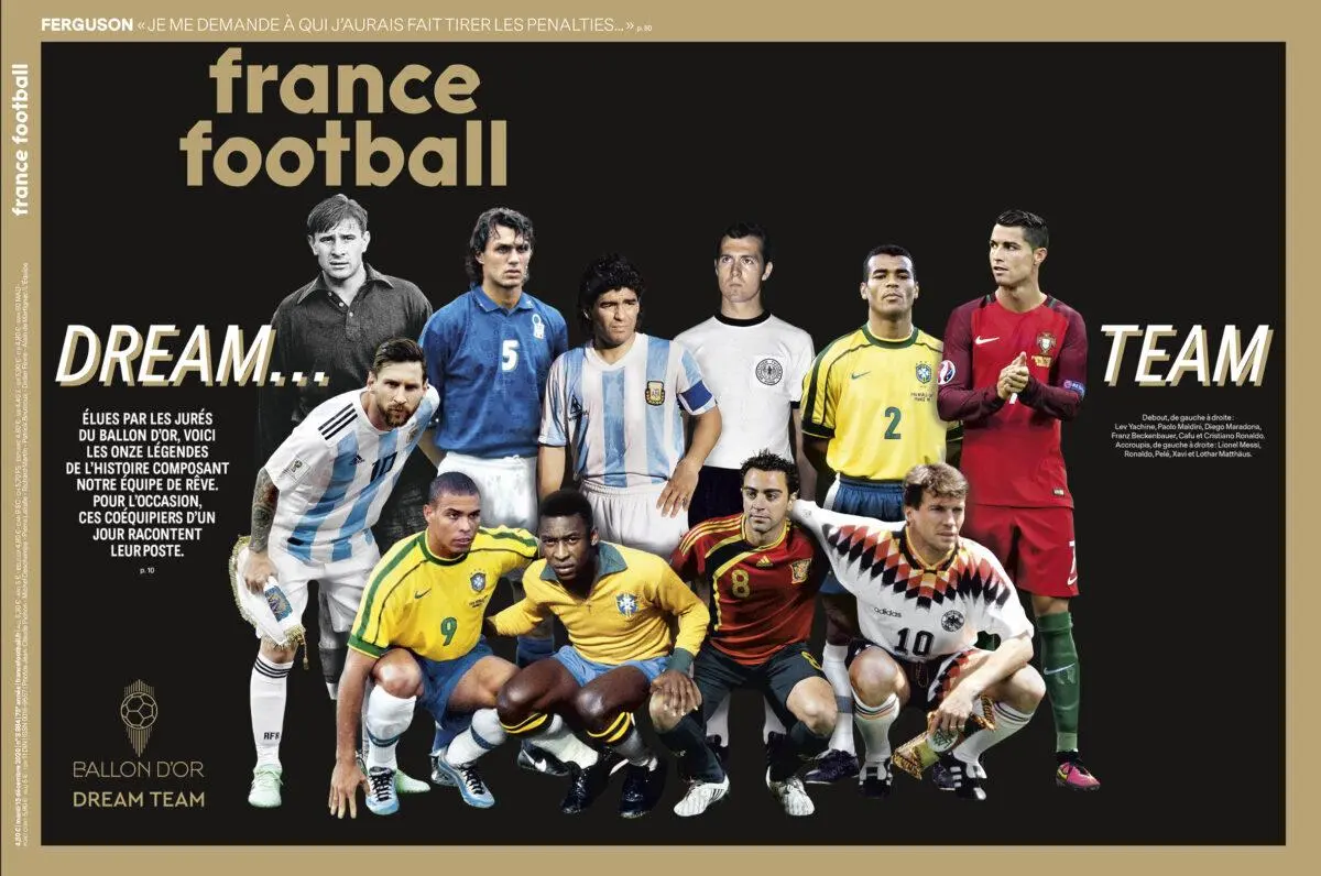 Os 11 titulares do Dream Team Bola de Ouro da France Football