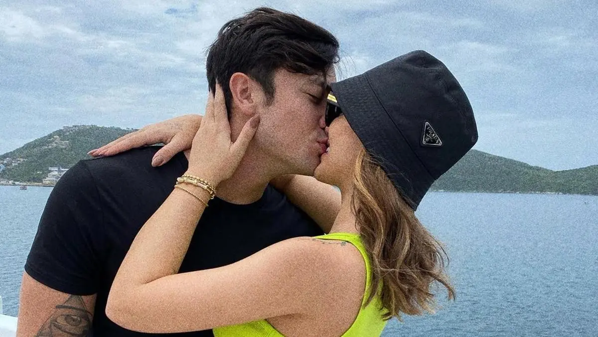 Na imagem a ex-BBB Rafa Kalimann e Daniel Caon