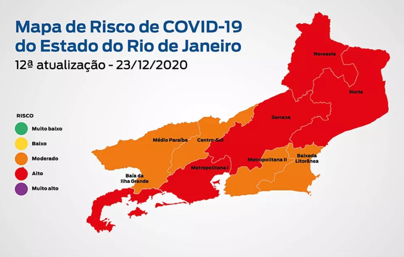Mapa de risco Rio