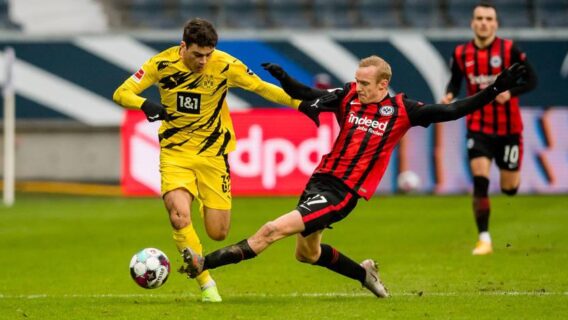 Borussia Dortmund empata com Frankfurt e segue em 3º lugar