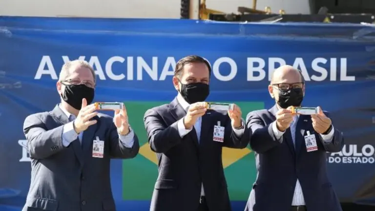 Vacina contra covid: 2 milhões de doses da Coronavac chegam ao Brasil