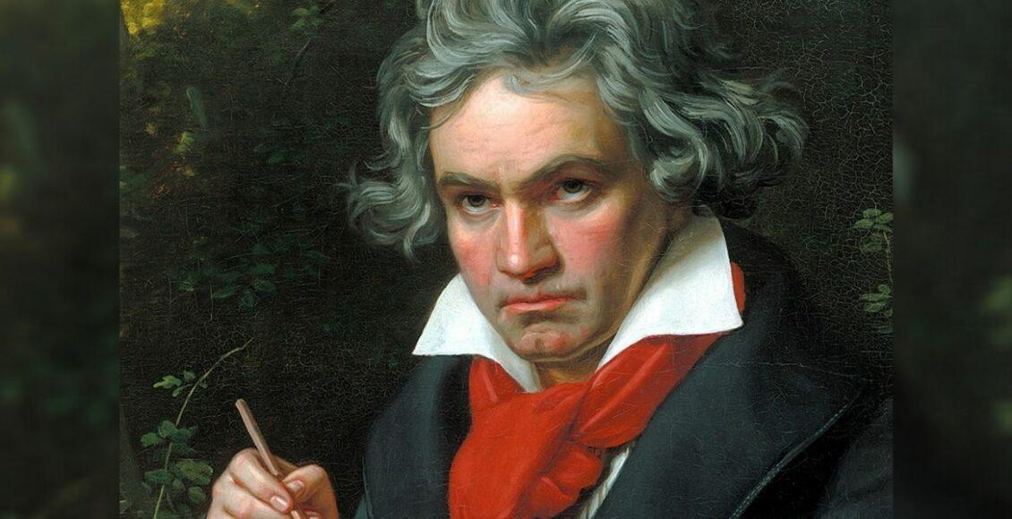 Ludwig Van Beethoven em retrato de Joseph Karl Stieler