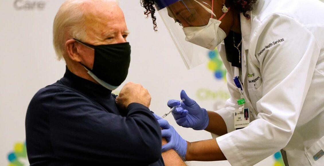 Joe Biden é vacinado