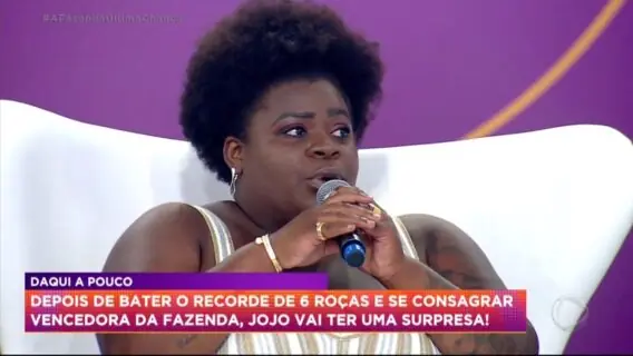 A Fazenda 12: Jojo Todynho pensava que não ia passar do primeiro mês