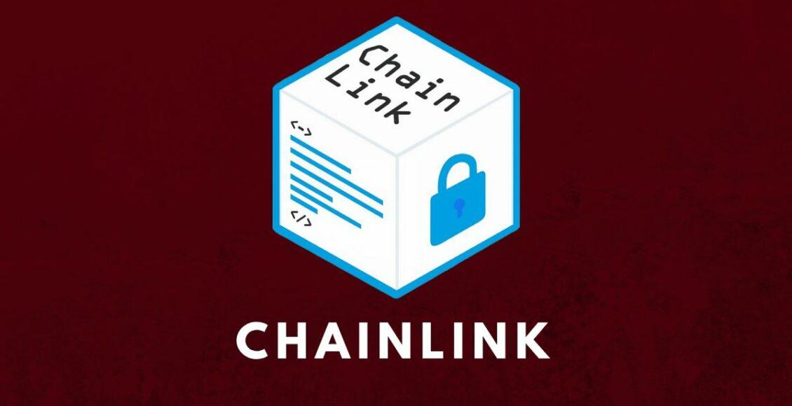 Chainlink, logotipo da criptomoeda com símbulo de oráculo