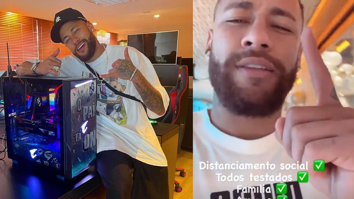 Neymar nega boatos de festa para 500 pessoas