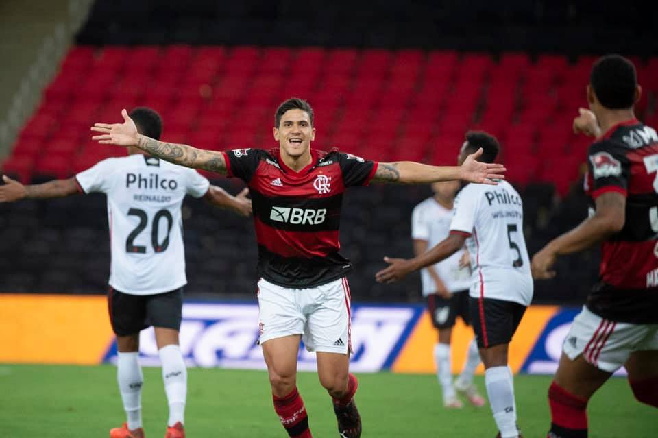 Imagem mostra atacante do Flamengo, Pedro.