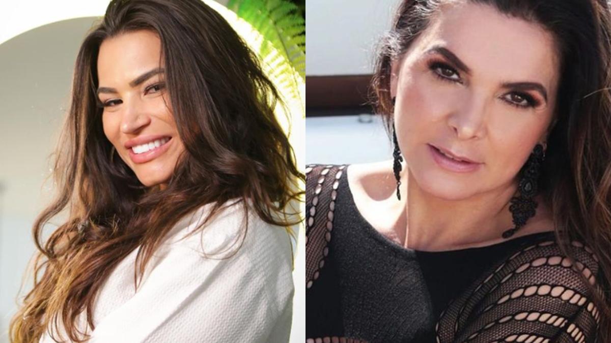 Na imagem as ex-participantes de A Fazenda Raissa Barbosa e Luiza Ambiel
