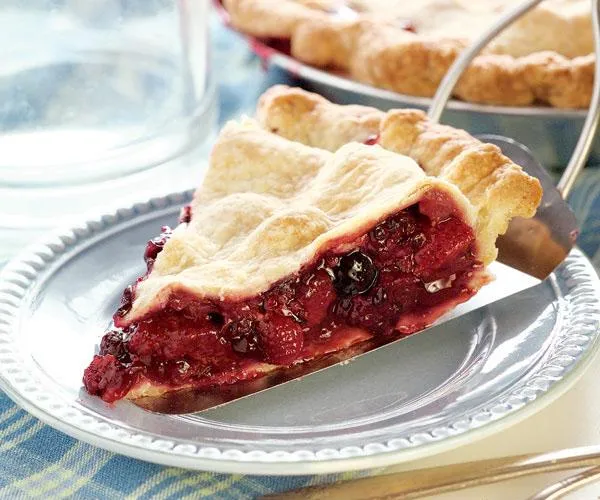 Receitas sem uva passa - torta de frutas vermelhas