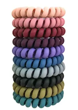 Imagem mostra prendedor de cabelo em espiral