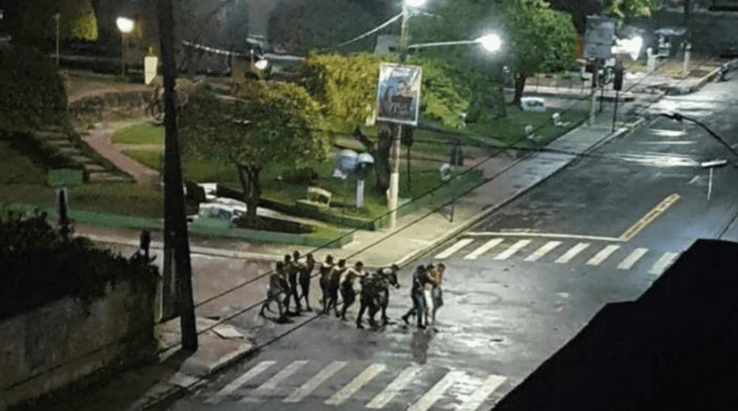 Foto mostra reféns em Cametá