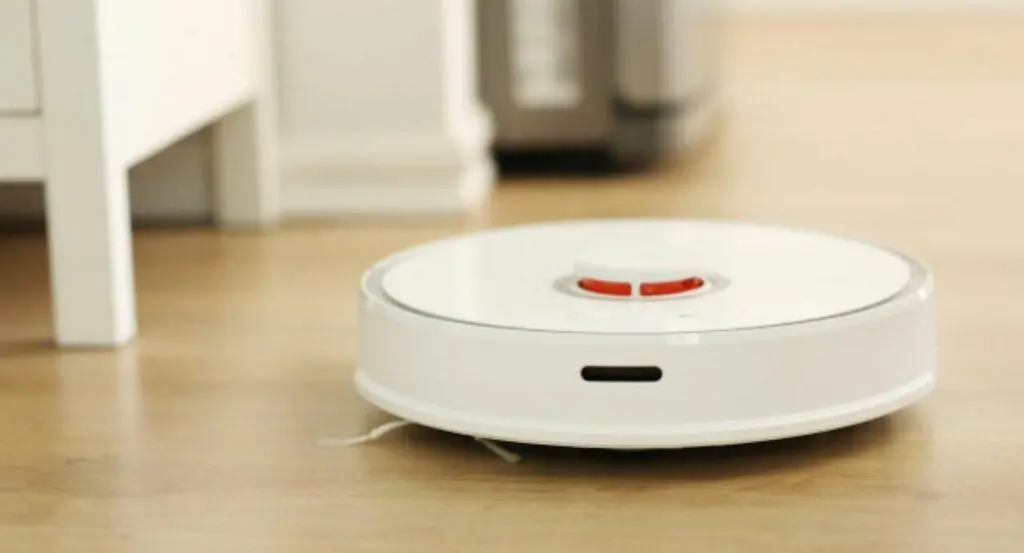 aspirador robô branco