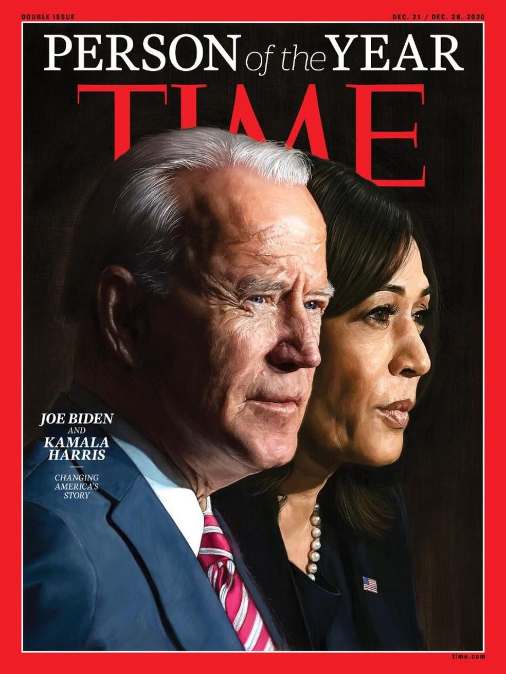 Joe Biden e Kamala Harris são as Personalidades do Ano, diz revista Time