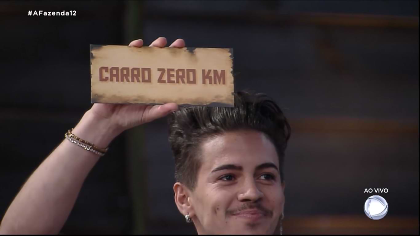 Biel ganhou carro em A Fazenda 12