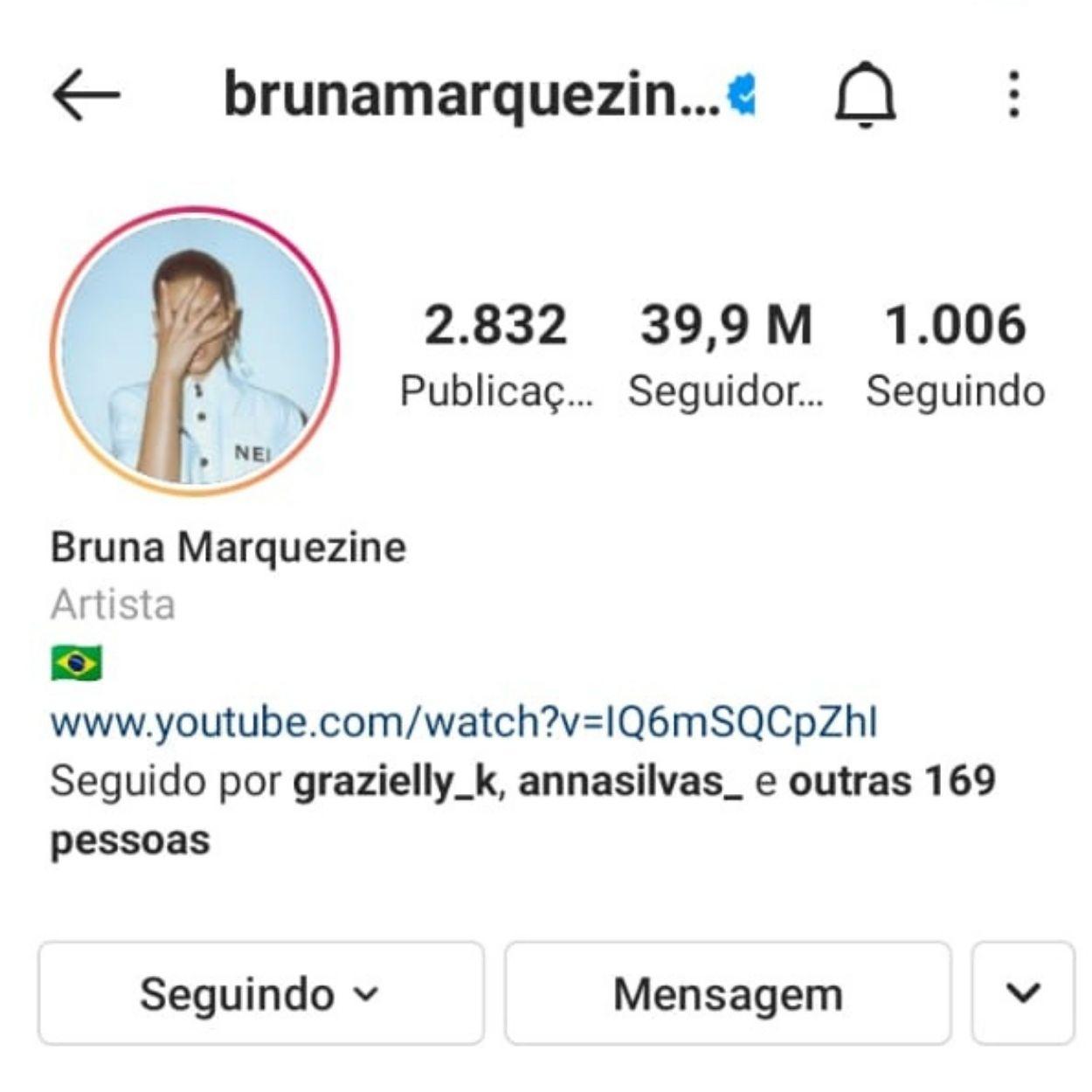 Brasileiros mais seguidos no instagram bruna