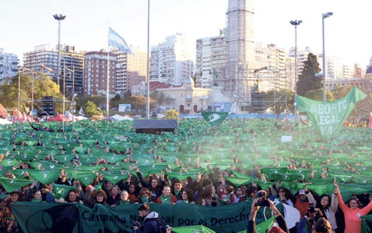 imagem mostra legalização do aborto na Argentina