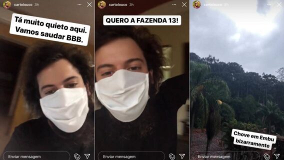 BBB 21: Cartolouco manda recado para Boninho e pede vaga na edição
