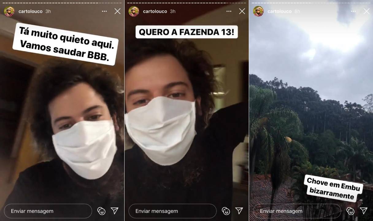cartolouco pede para entrar no BBB 21