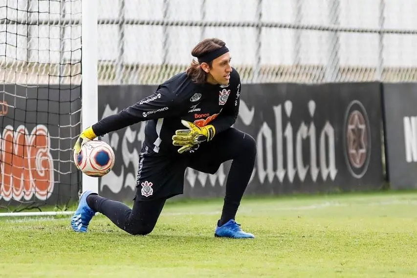 Imagem mostra goleiro do Corinthians, Cássio.