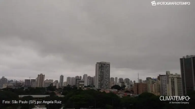 Previsão do tempo SP para o fim de semana indica chegada de frente fria