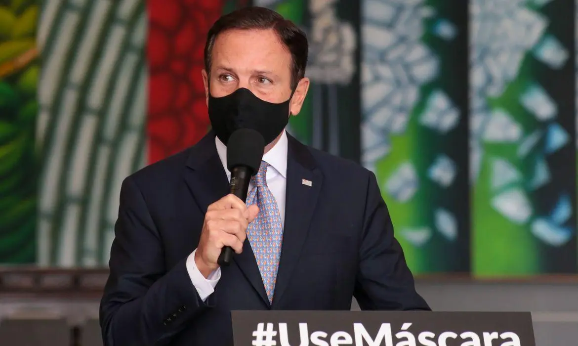 Imagem do governador de SP, João Doria