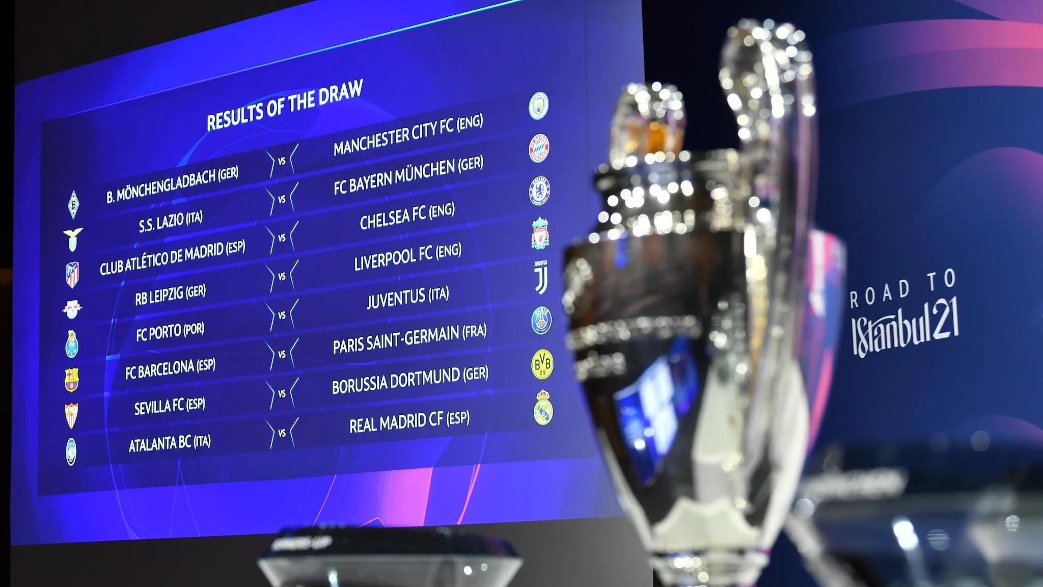 Confrontos das oitavas de final da Champions League são definidos; confira  os jogos - Esportes DP