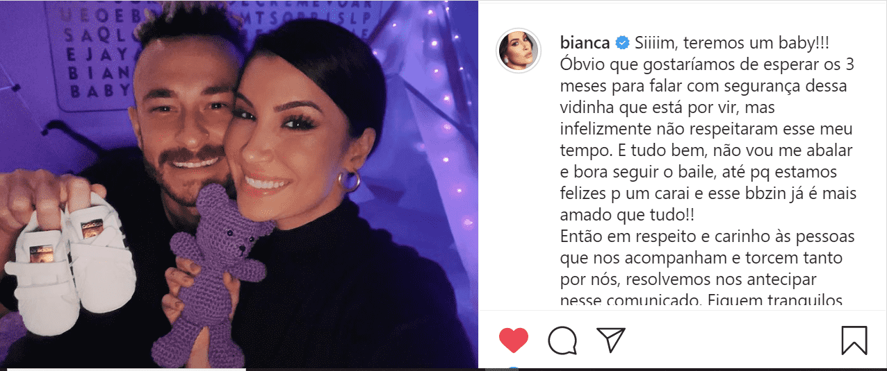 ex-bbb boca rosa bianca andrade grávida