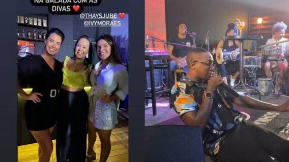 Após separação, ex-BBB Ivy Moraes curte balada solteira e com amigas