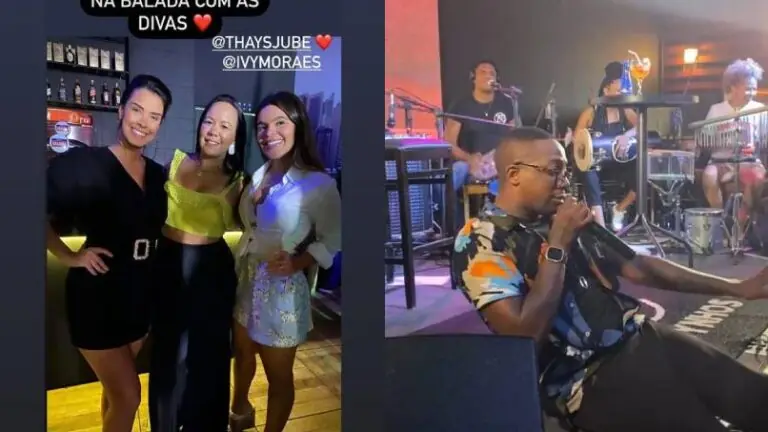 Após separação, ex-BBB Ivy Moraes curte balada solteira e com amigas