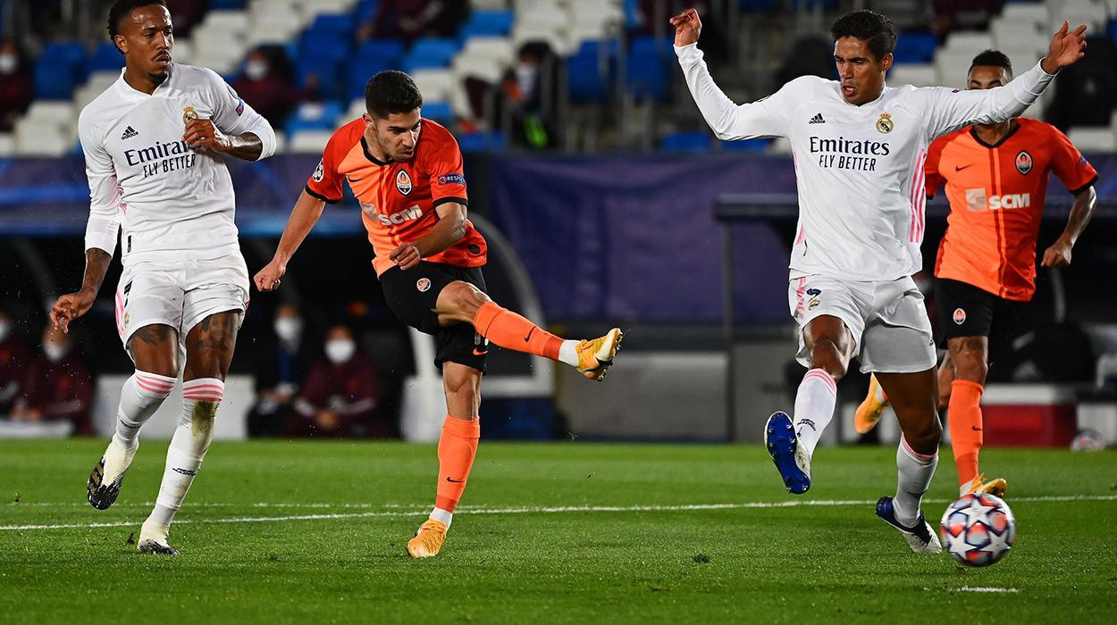 Real Madrid x Shakhtar pela Champions League 2020/21