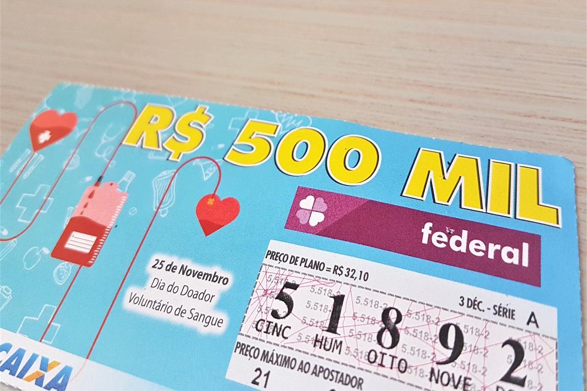 Bilhete da loteria Federal