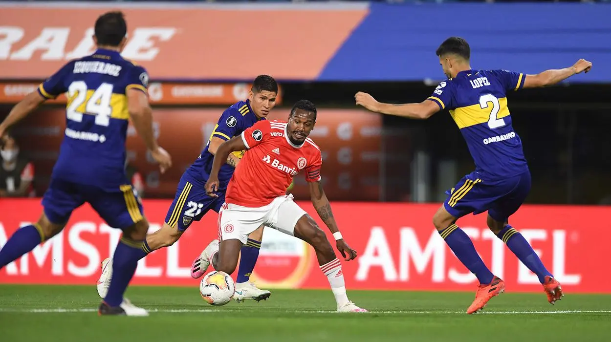 Jogos entre Inter e Boca tiveram transmissão exclusiva da Conmebol TV