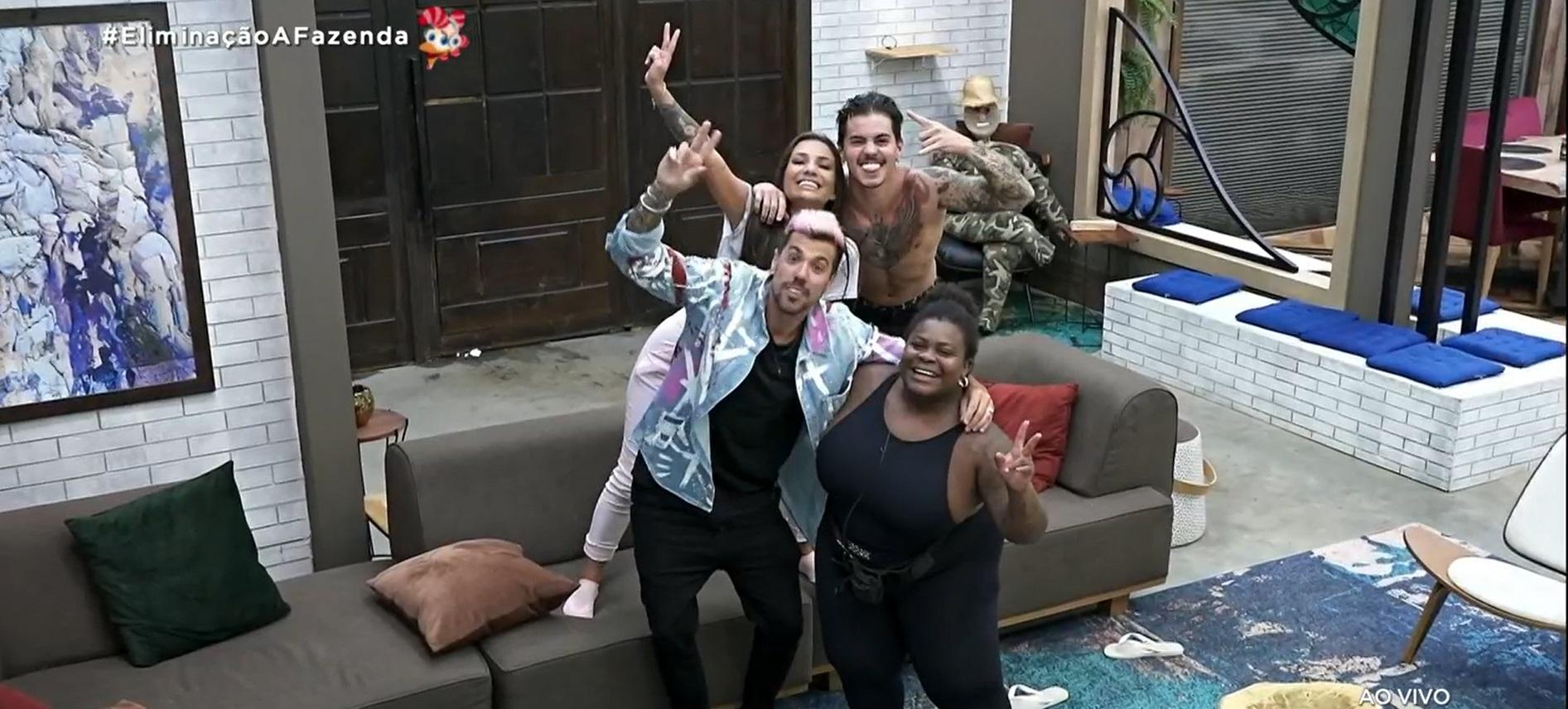 Imagem de Jojo, Biel, Stéfani e Lipe em A Fazenda 12