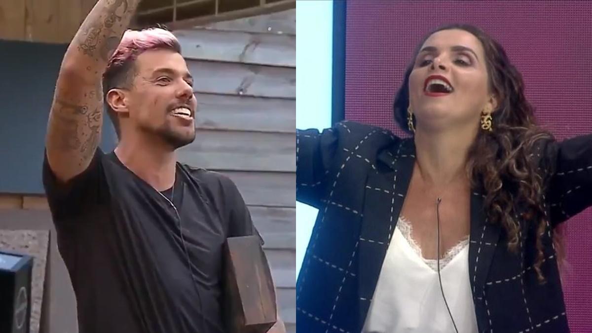 Lipe Ribeiro e Luiza Ambiel em A Fazenda 2020 (