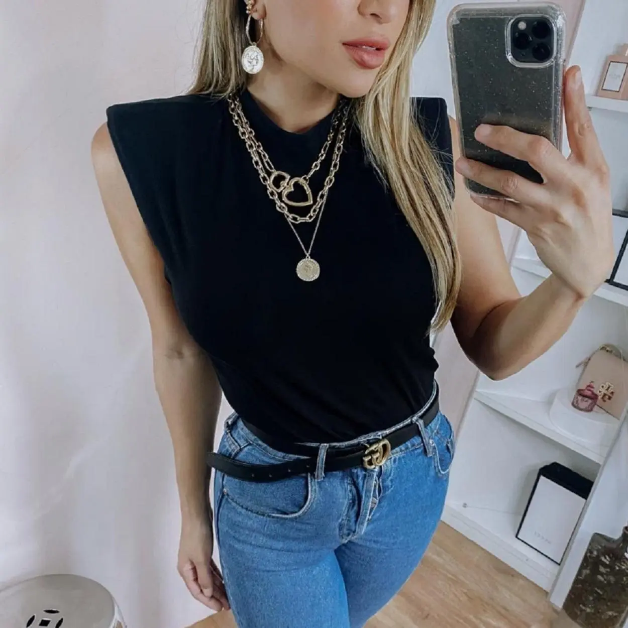 Muscle tee com acessórios