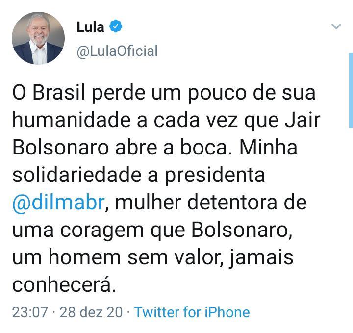 Lula e fhc rebatem ironia de bolsonaro contra tortura sofrida por dilma