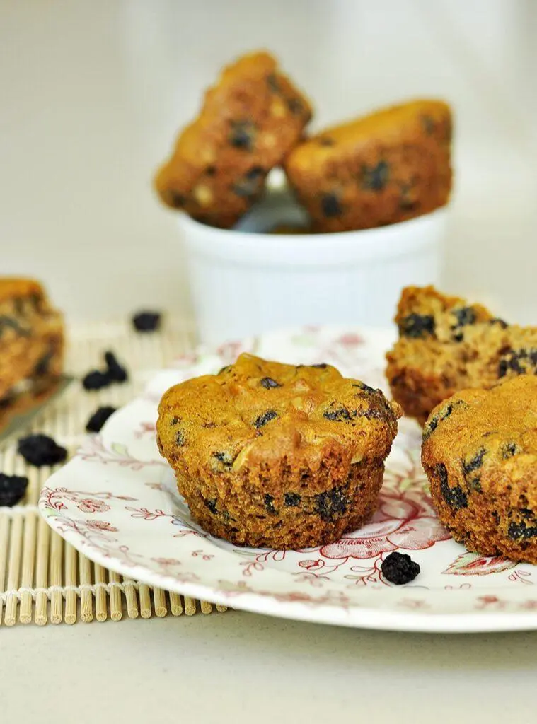 Muffin com uva passa