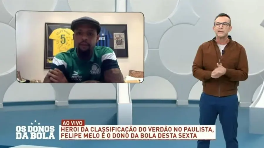 Neto e Felipe Melo refizeram as pazes em 2020