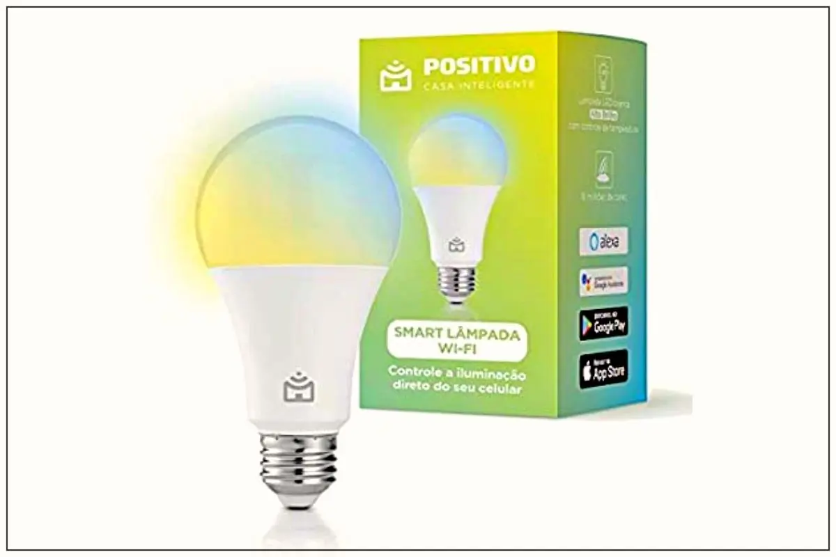 Lâmpada inteligente Positivo