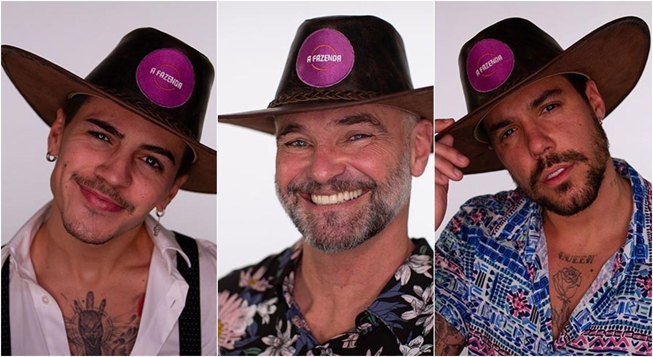 Imagem de Biel, Mateus e Lipe para a Enquete A Fazenda 12