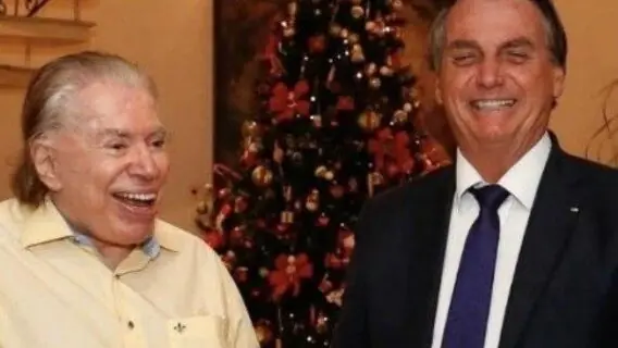 Silvio Santos recebe Bolsonaro em casa: ‘aceitar opinião do chefe’