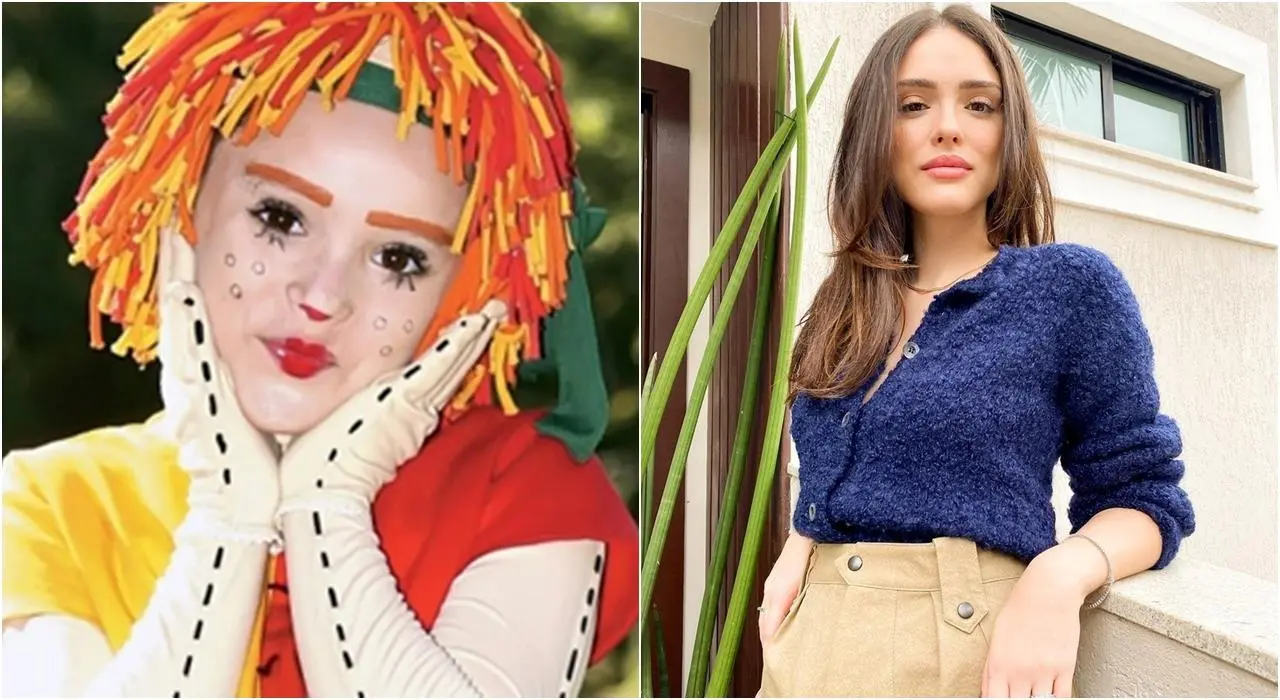 Imagem da Boneca Emília, interpretada pela atriz Isabelle Drummond 