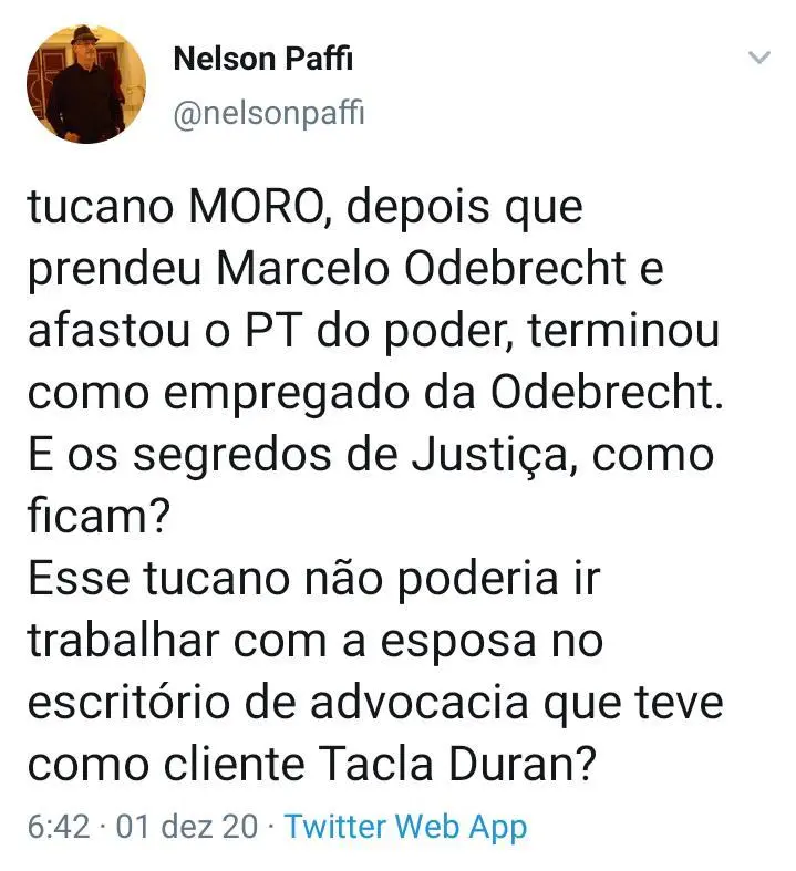 Qual será o novo emprego de Moro? 