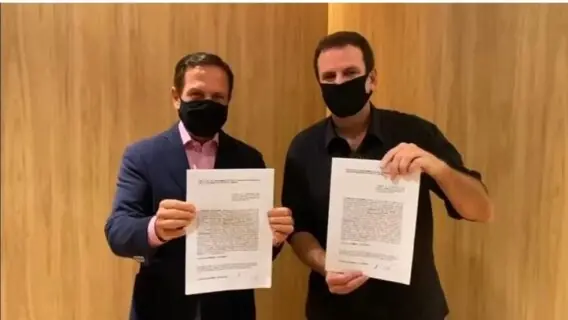 Coronavac no Rio: Paes e Doria fecham acordo para compra de vacina