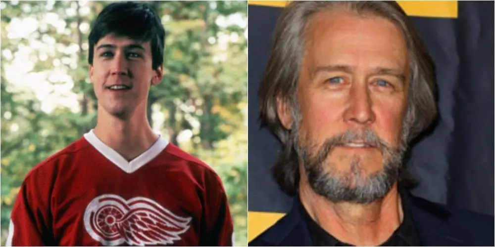 Imagem mostra antes e depois do ator Alan Ruck