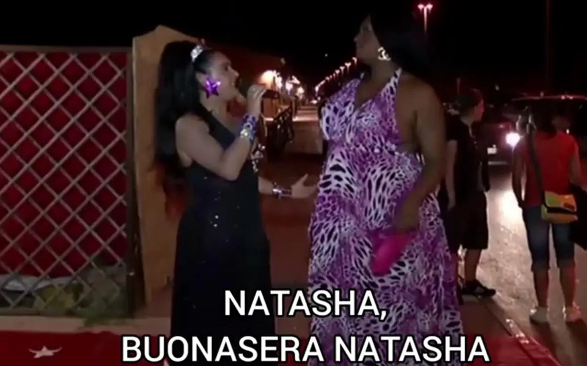 Natasha Simonini, do meme Buonasera Natasha 