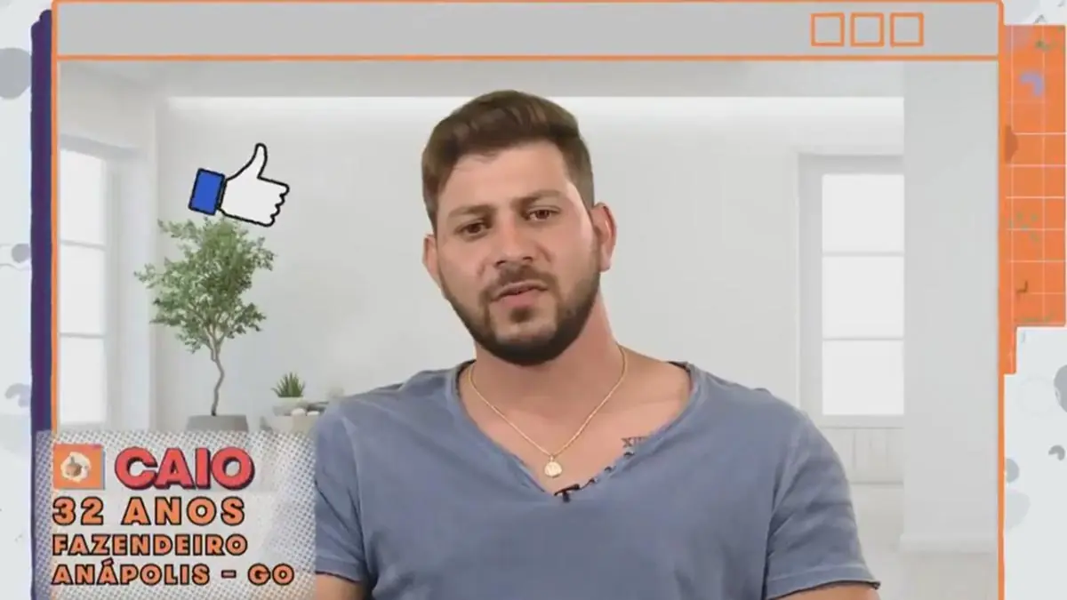 Imagem mostra Caio Enquete BBB21