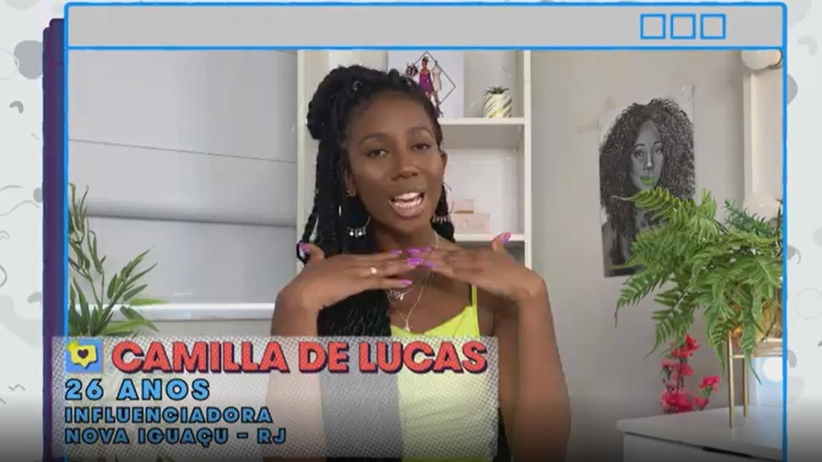 Imagem mostra a influenciadora Camilla de Lucas no BBB 21