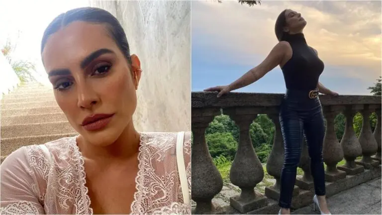 Cleo posa de biquíni cavadíssimo e exibe barriga chapada