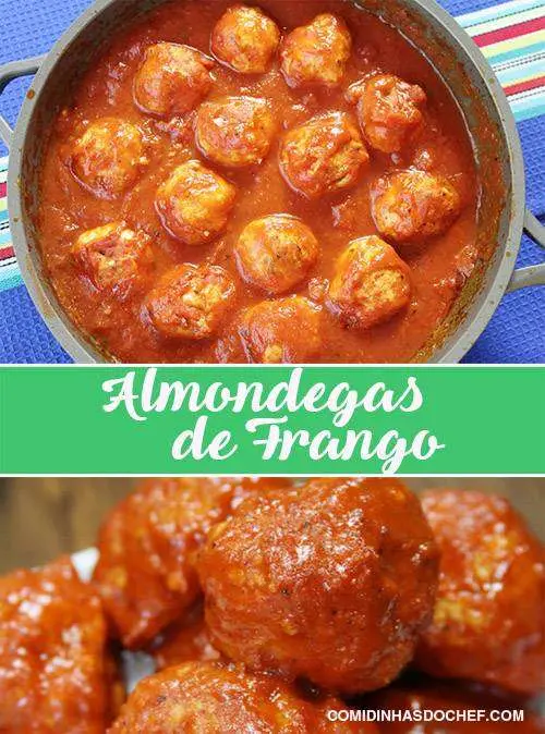 Imagem mostra almôndegas de frango